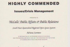 Public Relations Institute of Australia award